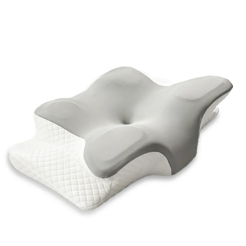 Ergonomic pillow on white background