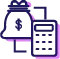 Financial calculation icon