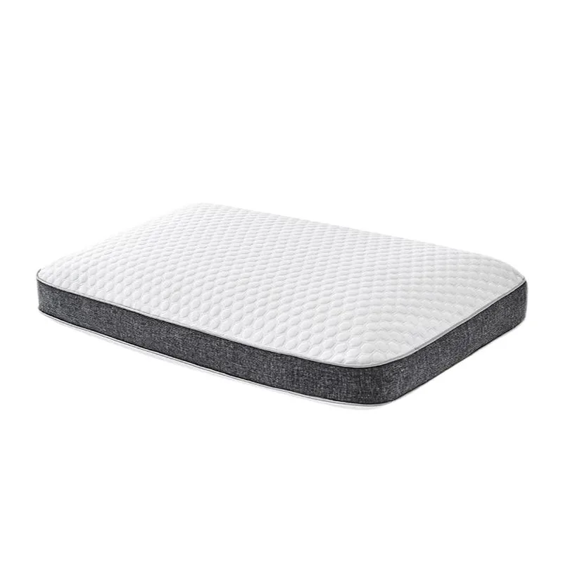 Memory foam pillow on white background