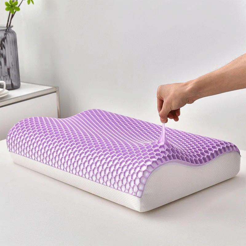 hand-pinching-tpe-surface-of-tpe-pillow
