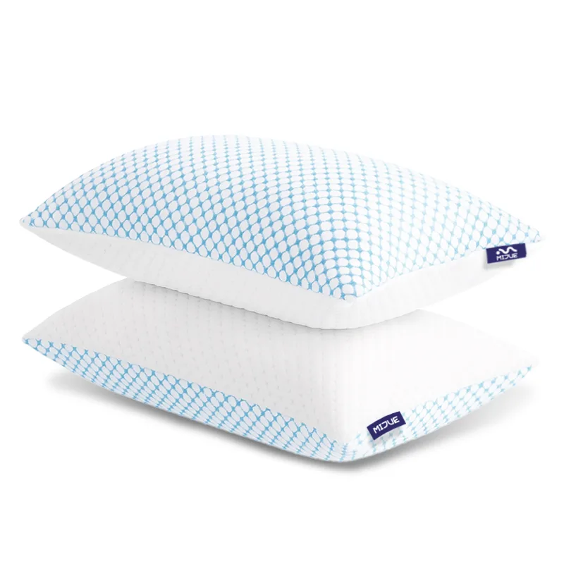 two-shredded-memory-foam-pillows-stacked-on-white-background