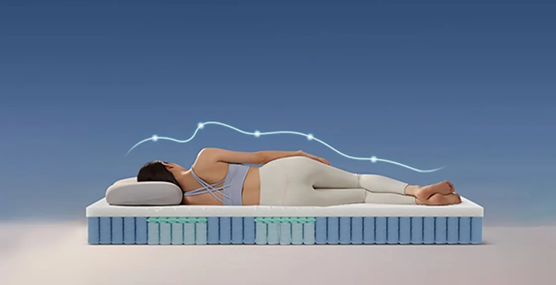 Ergonomic mattress support diagram