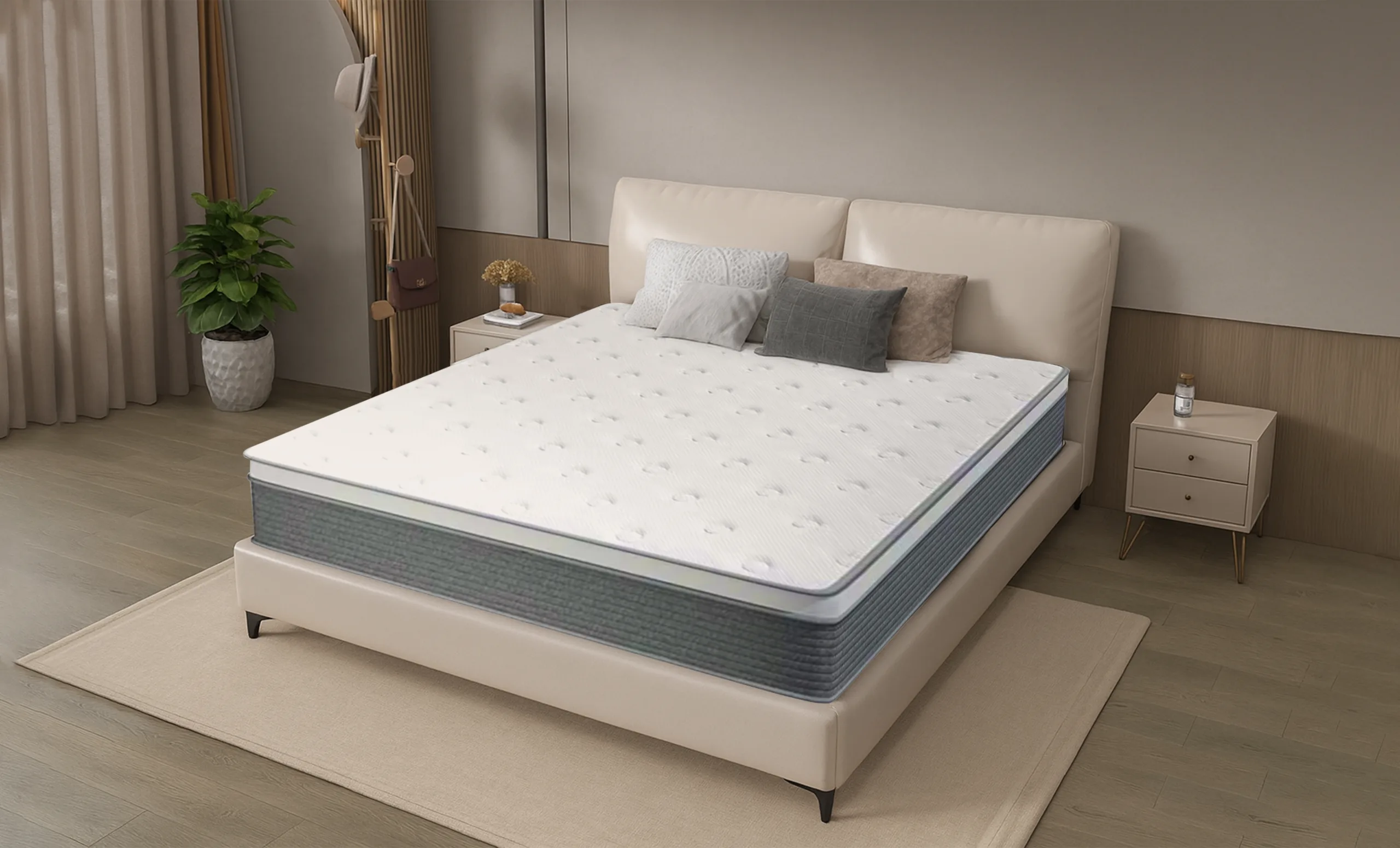 King size box spring and mattress