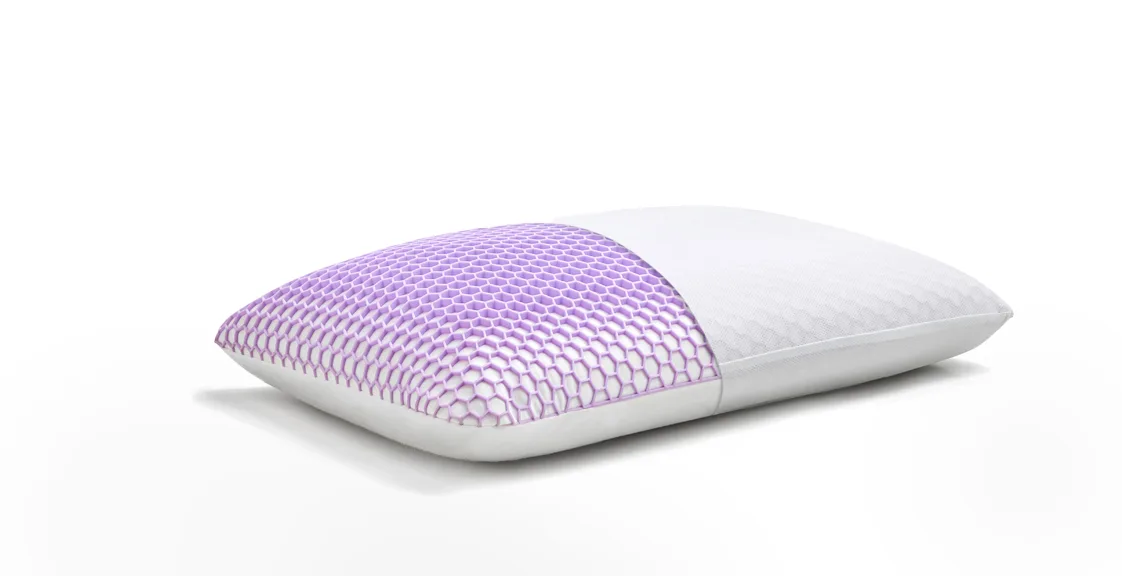 A tpe pillow on the white background