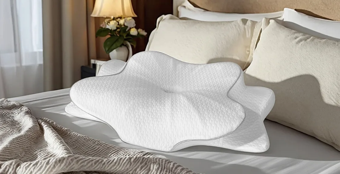 Merry christmas gift ergonomic pillow