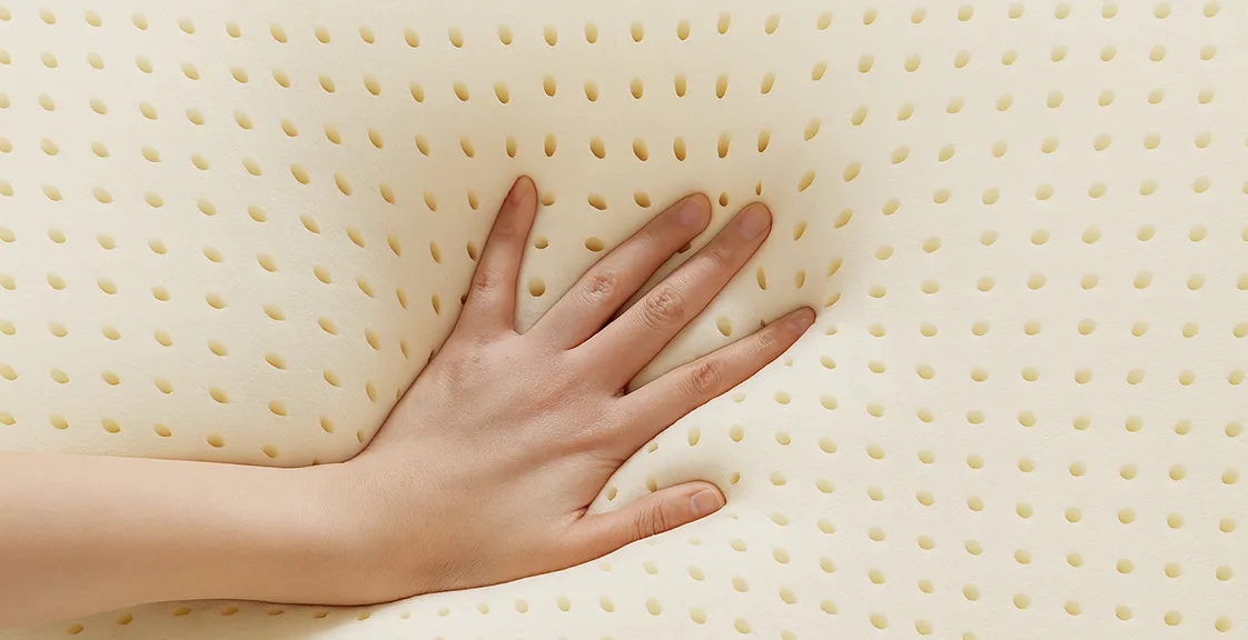 Natural latex pillow material