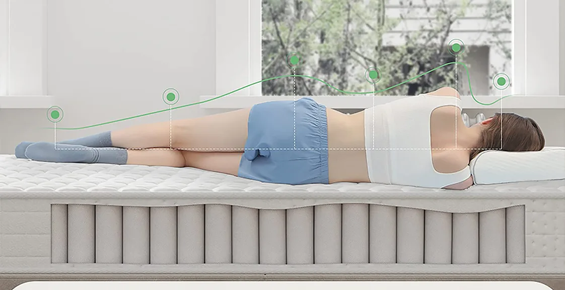 Side sleepers sleeping on a composite mattress