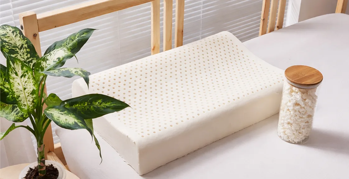 A natural latex pillow as the cover image for an article