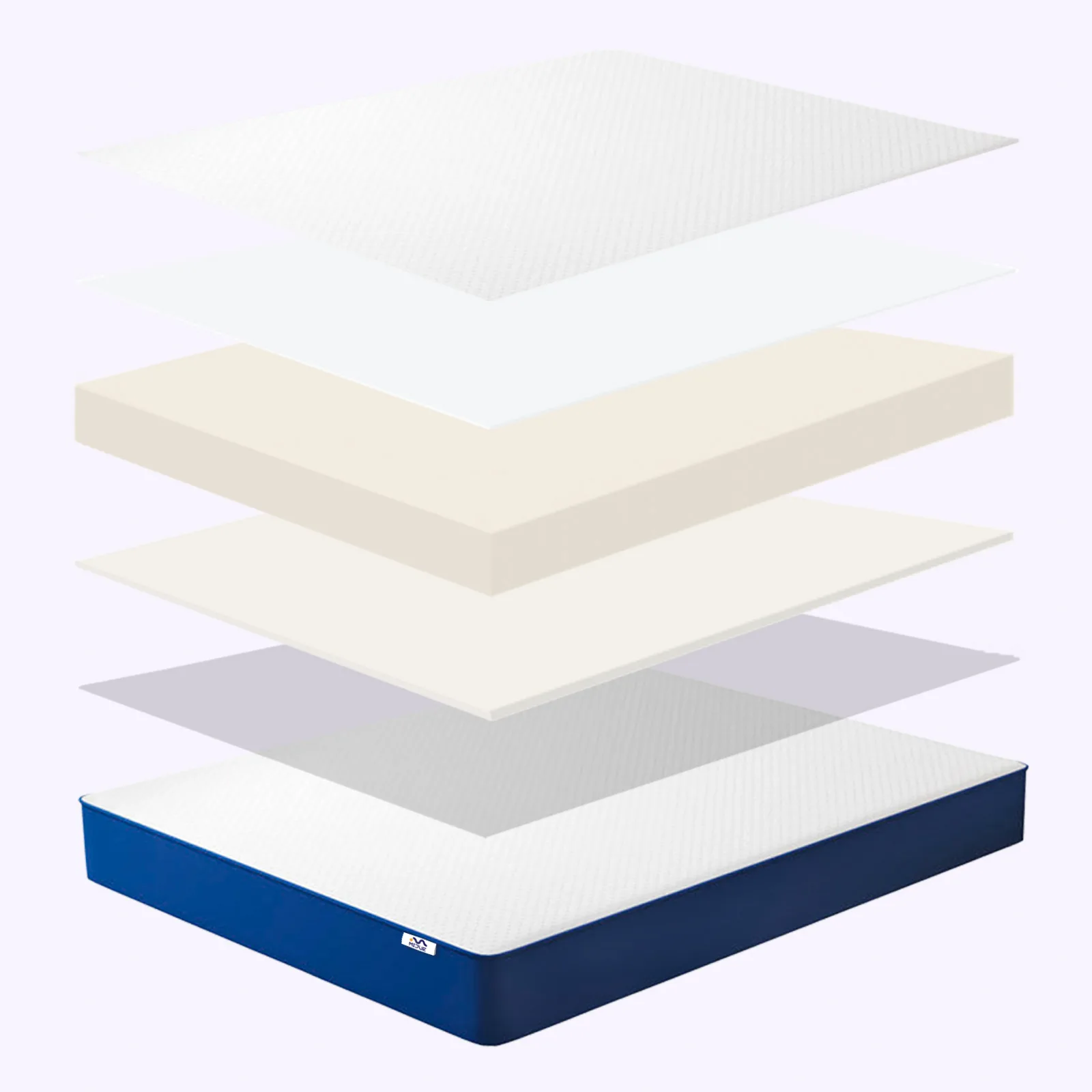 Layered structure of a essential memory foam mattress