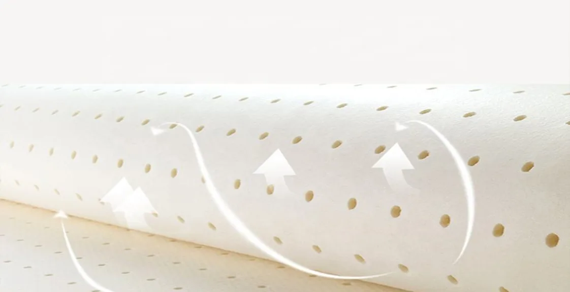 latex mattress breathable pinhole design with airflow
