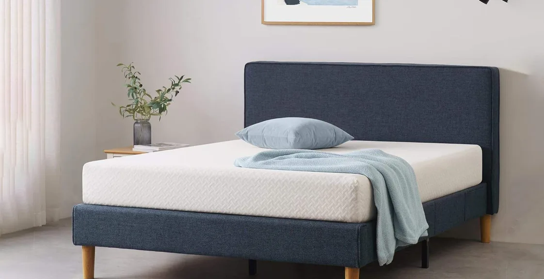 Memory foam mattress in the bedroom