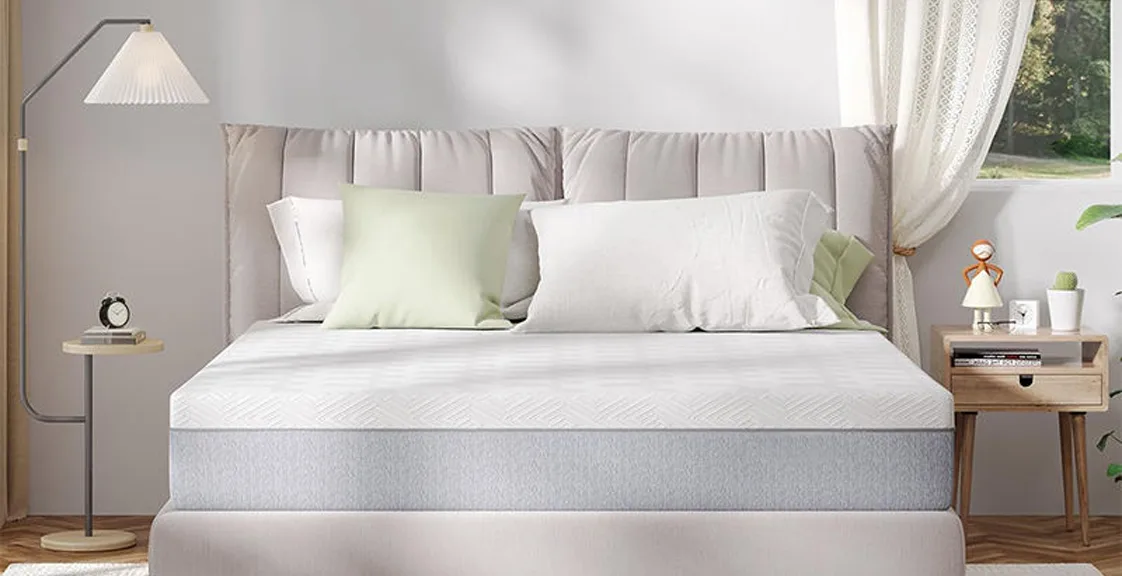 White memory foam mattress