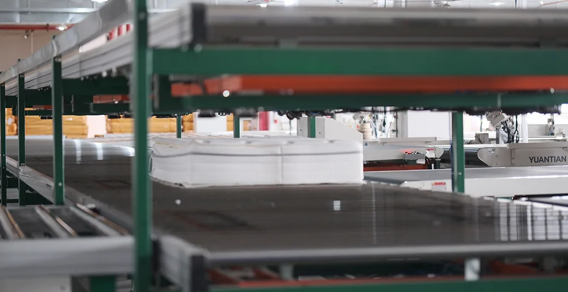 Automated mattress production line for B2B bulk orders