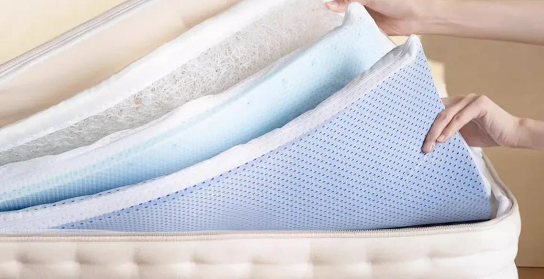 Mattress internal layers and material structure for B2B sourcing