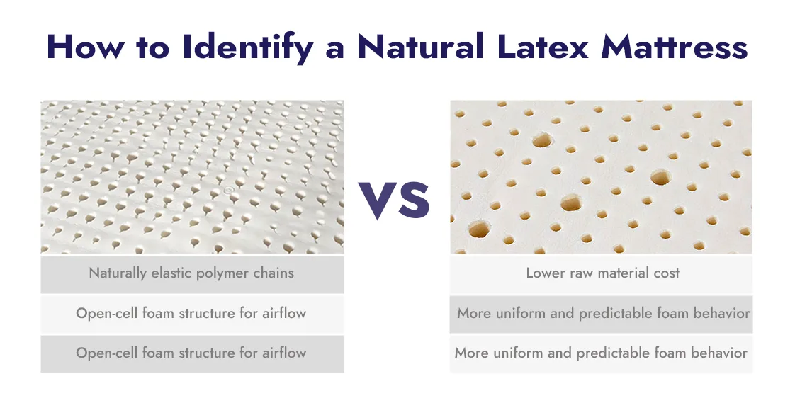 How to identify a natural latex mattress