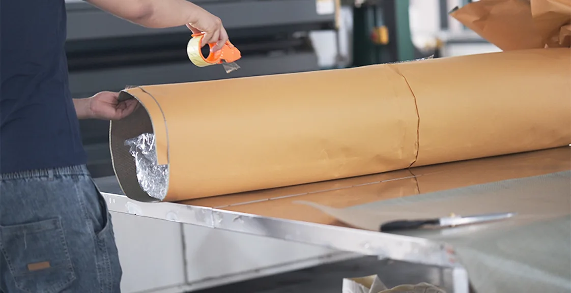 Rolled mattress packaging for online shipping and delivery