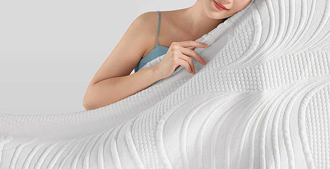 Breathable mattress fabric surface designed for comfort and airflow