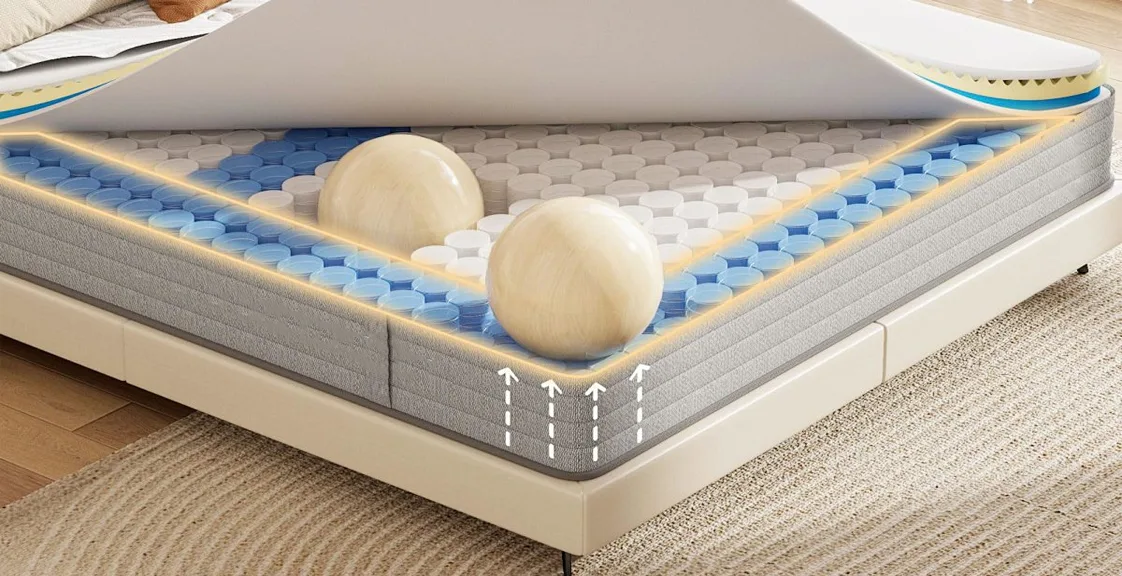 OEM mattress layered structure with pocket springs