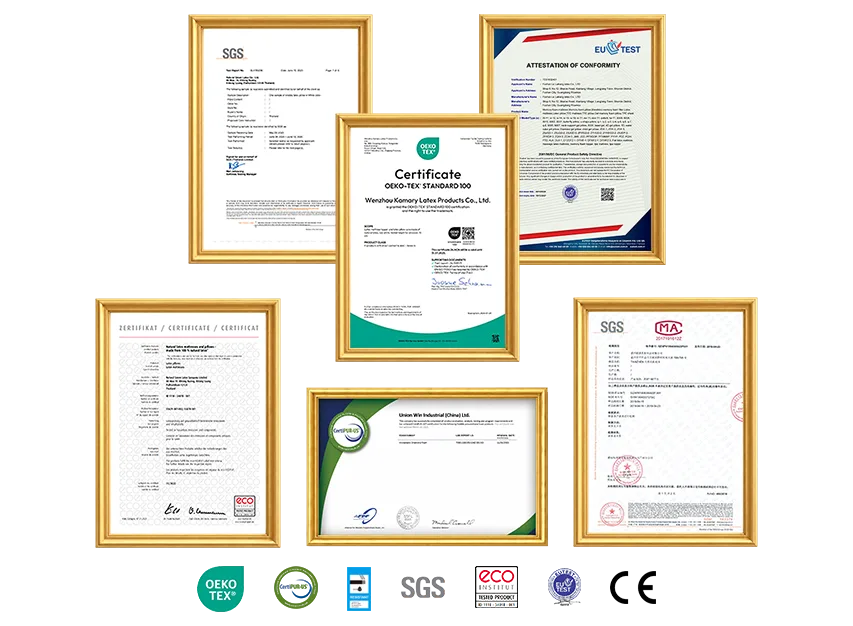 MIJUE spring mattress with CertiPUR-US® certified foam and OEKO-TEX® certified fabric