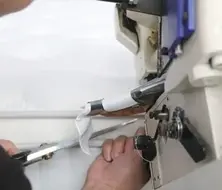 Mattress edge sewing process